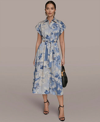 Women's Collared Short-Sleeve Dress | Macy's