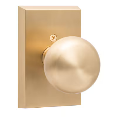 Sure-Loc Hardware Ridgecrest Mountain Oakley Satin Brass Hall/Closet No Deadbolt Dummy Door Knob | Lowe's