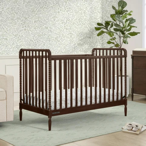 Delta Children Lily 4-in-1 Convertible Crib - Greenguard Gold Certified, Walnut Espresso | Walmart (US)