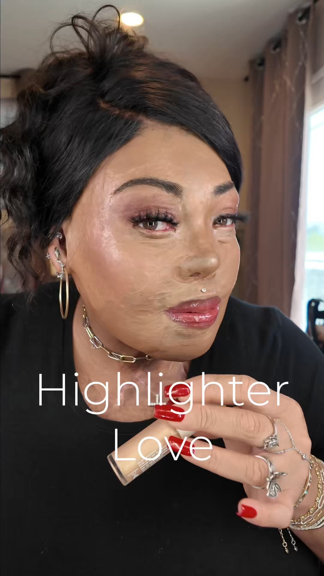 ColourPop Liquid Dewy Hi-Lite is weightless, buildable and infused with hyaluronic acid to improve moisture and glow.✨

MAC Lipglass as a professional lip shine and it is the best. I was just wearing too much for the camera! That won’t happen to you!😊

serum highlighter, natural glow, where do you put highlighter, best highlighter makeup, simple highlighter

#LTKBeauty #LTKWatchNow #LTKOver40