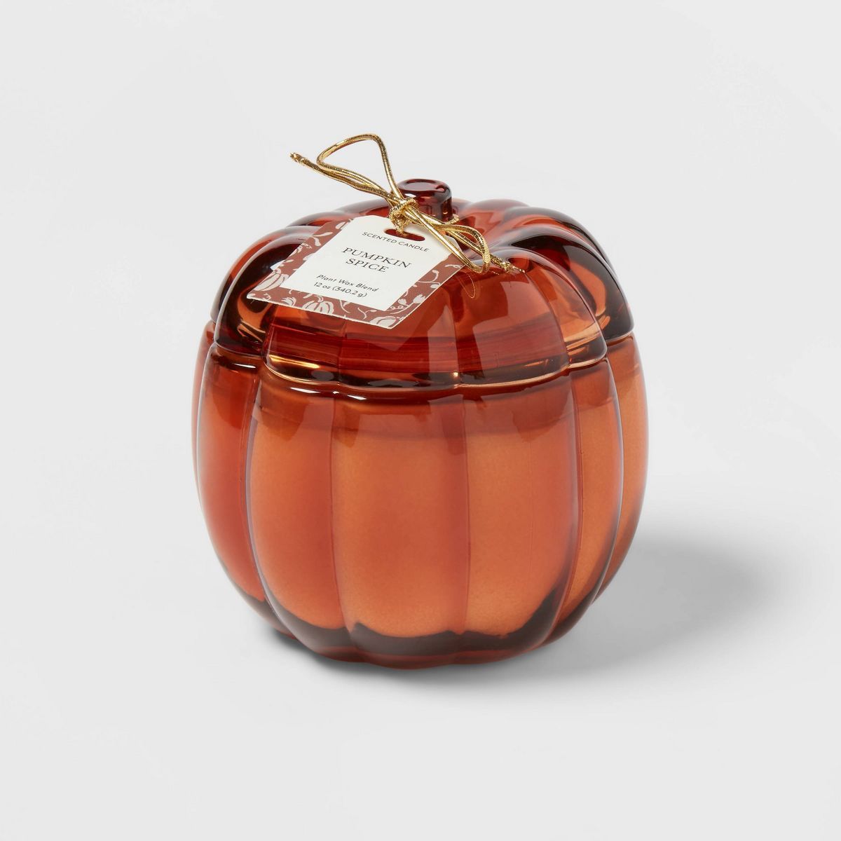 Glass Figural Pumpkin Spice Candle Orange - Threshold™ | Target