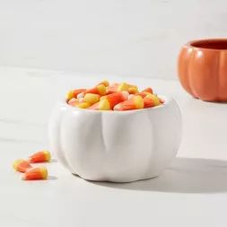 11oz Stoneware Pumpkin Candy Dish Cream - Threshold&#8482; | Target