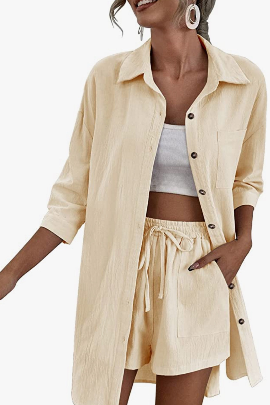 Two piece set, tan two piece set, linen shorts, linen shirt, black two piece set, black skirt, maxi skirt, workwear, work outfit,  beach wear, vacation , vacation outfit, summer outfit, Amazon, Amazon find, valentines, Valentine’s Day 

#LTKFind #LTKunder50 #LTKstyletip