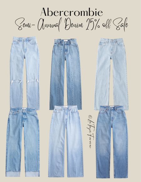 Abercrombie Semi- Annual Denim sale! Use code:DENIMAF  to get 25% off ✨

Denim sale, Abercrombie jeans, Abercrombie denim sale, sale, must have jeans, trendy jeans 

#LTKsalealert #LTKSpringSale