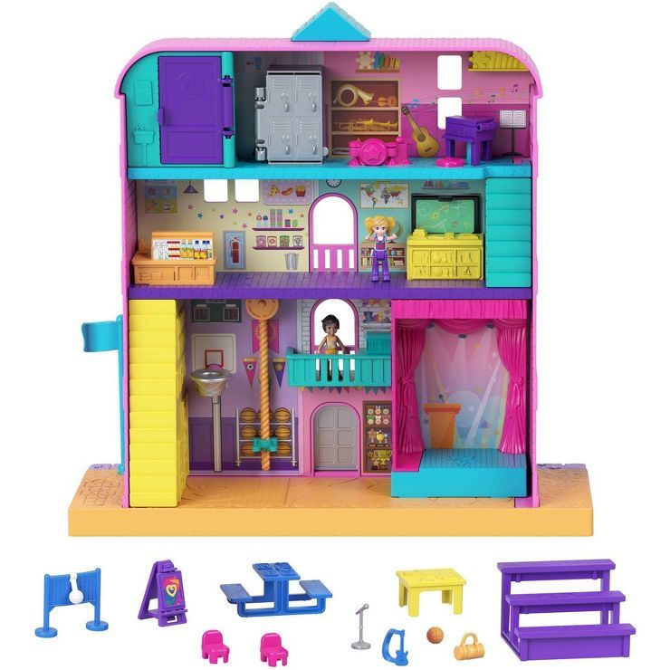​Polly Pocket Pollyville Mighty School Playset | Target