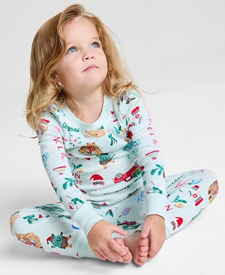 Holiday Lane Toddler 12M-4T Winter Holiday Snug-Fit Pajama Set, Macy's Exclusive - Macy's | Macy's