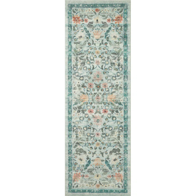 Rifle Paper Co. x Loloi Courtyard Sage Area Rug feat. CloudPile | Wayfair North America