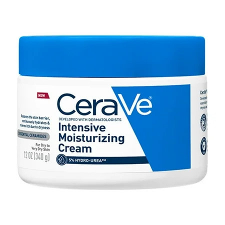 CeraVe Intensive Moisturizing Cream, Hydrating Body Moisturizer for Very Dry Skin, 12 oz | Walmart (US)
