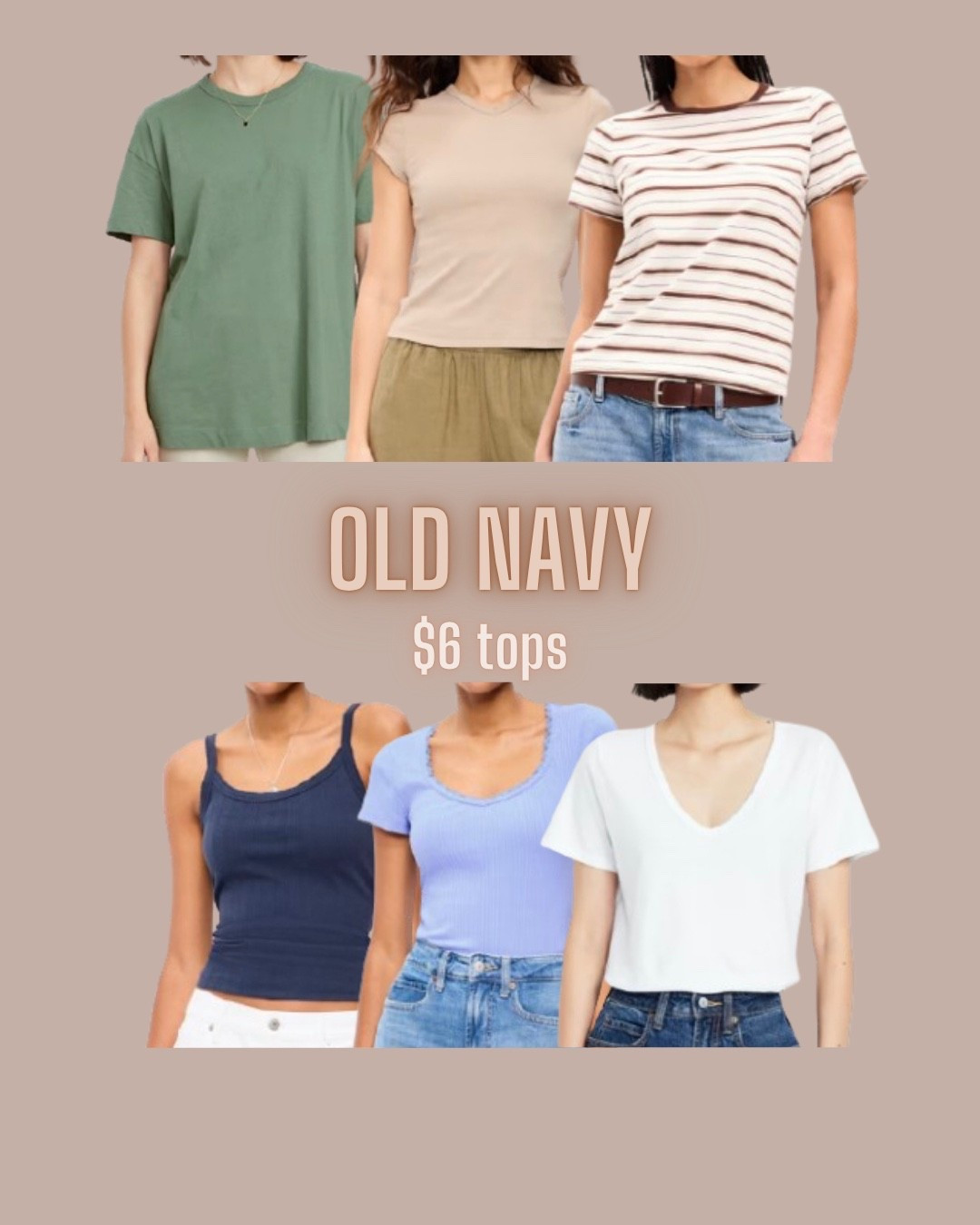 Sale ends tomorrow and some are 100% cotton! 

Old navy
Cotton tee
Basic tee
Basic tank

#LTKSaleAlert