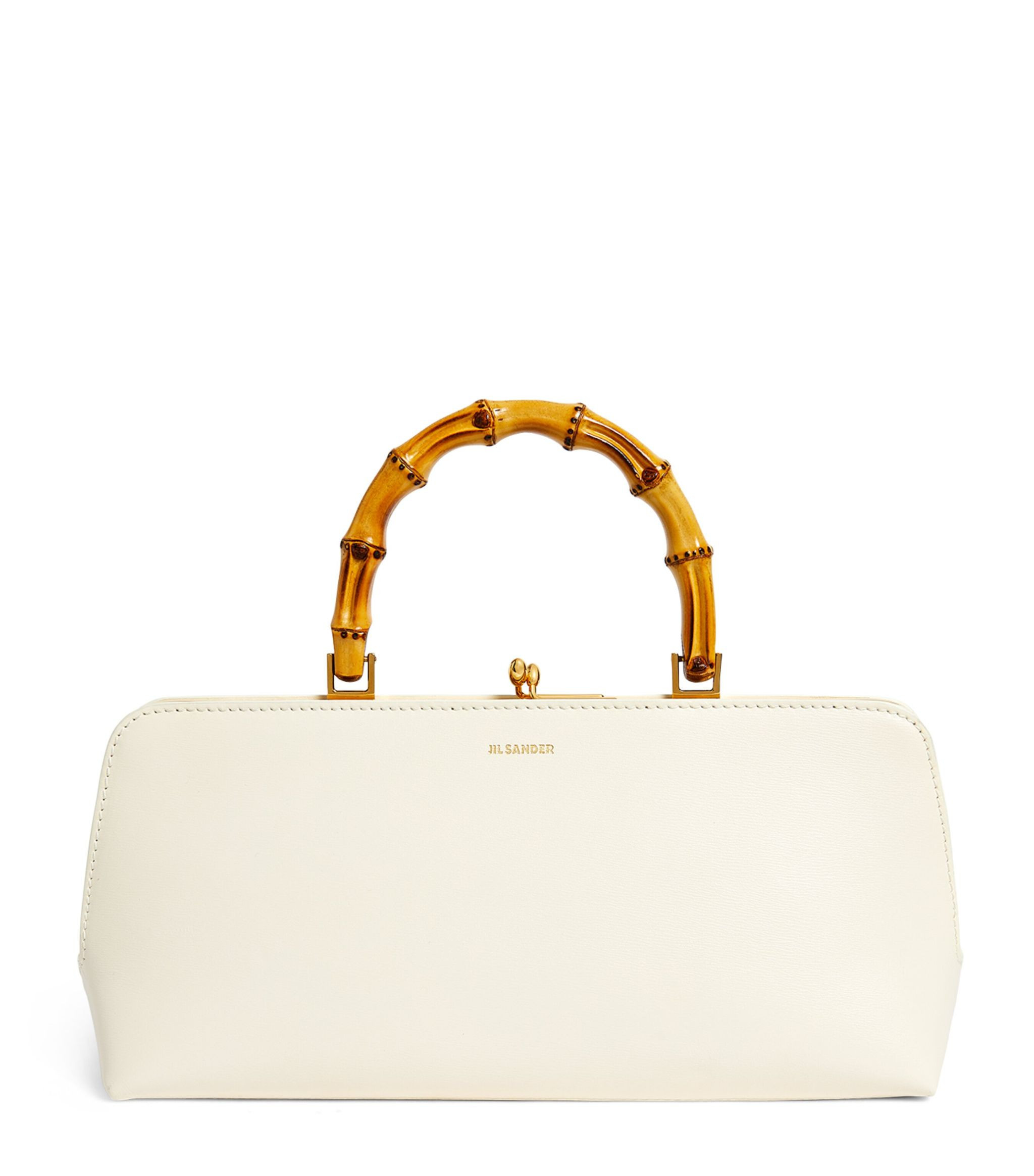 Small Leather Goji Top-Handle Bag | Harrods