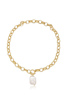 Edge of Water Pearl Pendant Necklace | Ettika