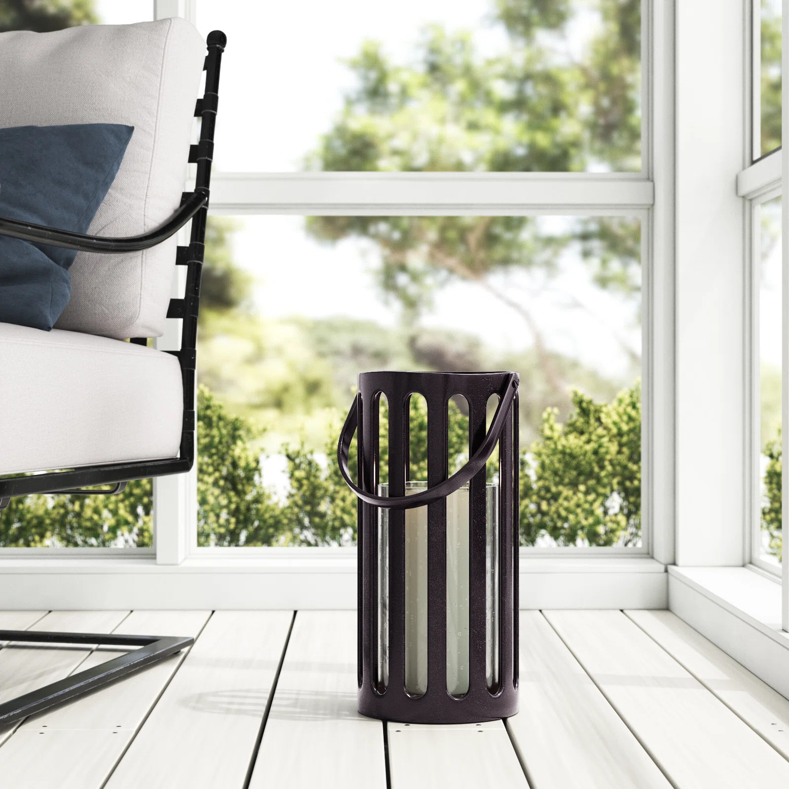 Aluminum Floor Lantern | Birch Lane