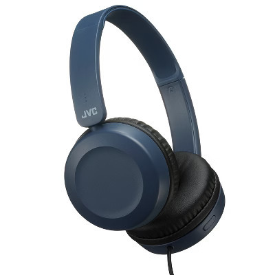 JVC® On-Ear Wired Headphones with Microphone (Blue) | Target