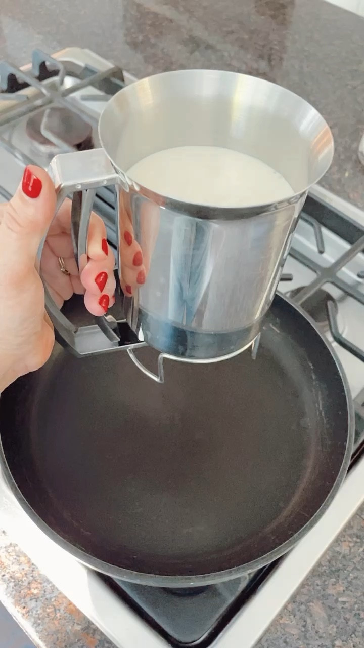 Do you have a batter dispenser? I love mine. Mostly use it for pancakes but also have used it for cupcakes and even pouring soup shooters! 

#kitchengadgets #cooking 

#LTKHome #LTKFamily