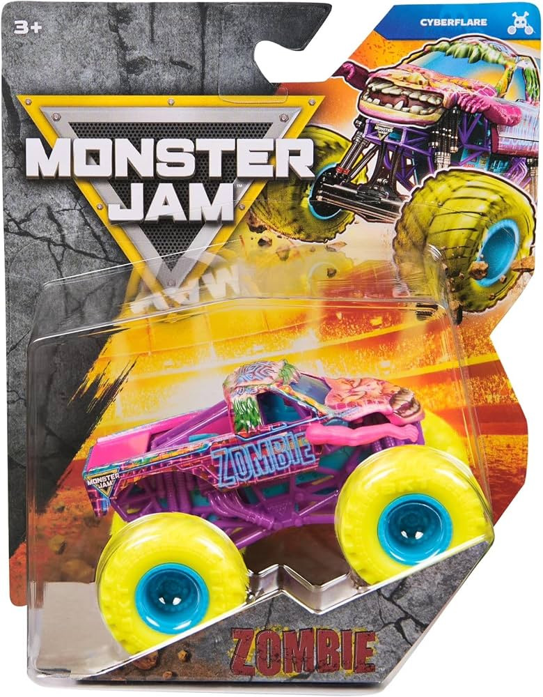Monster Jam 2026 Official 1:64 Diecast Truck Series 45 Cyberflare Zombie | Amazon (US)