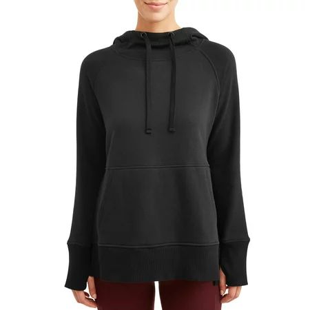 Athletic Works Women's Athleisure Fleece Tunic Hooded Sweatshirt | Walmart (US)