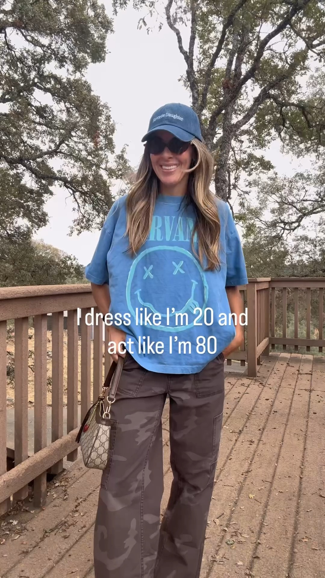 Comment NEED for all the details to shop. Still obsessed with these cargo camo pants that are under $20. 
.
.
I dress like a highschooler, but drive like an old person and live an early bed time 😆 anyone else?
.
.
.
#momstyle #casualstyle #millennialmoms #walmartstyle