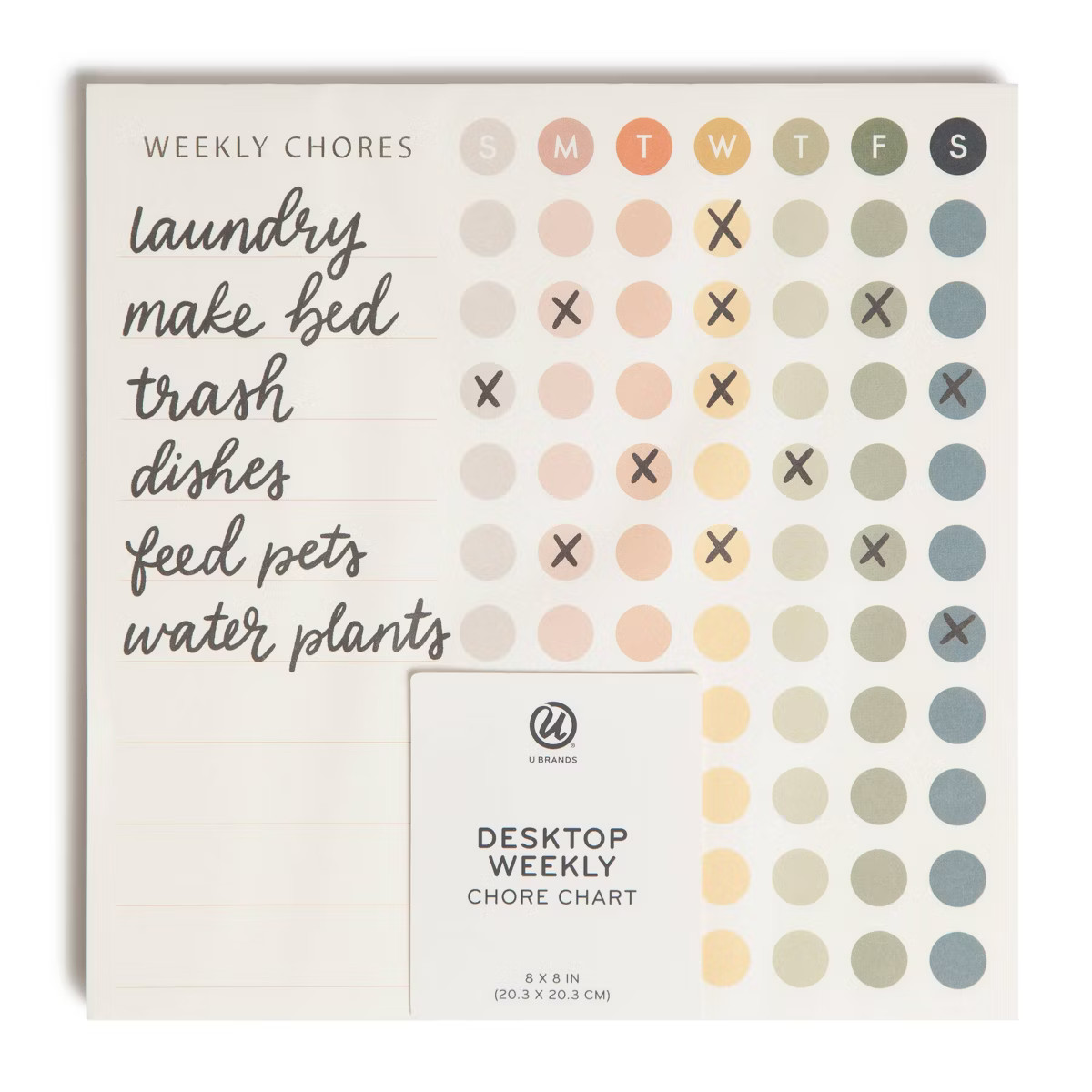 U Brands 8''x8'' Chore Pad Bold | Target