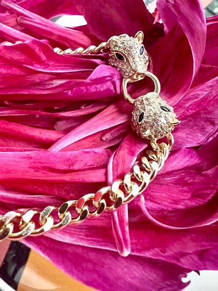 This double jaguar bracelet while getting you several questions.  It brings the bling, a little exotic and a versatile piece to dress up casual or ready for a fancy night out.  Save with my code: CHRISTINE 

#LTKGiftGuide #LTKParties #LTKWedding