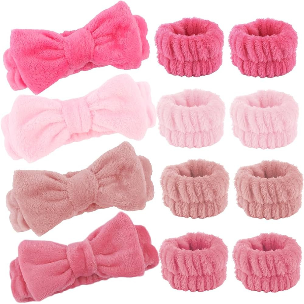 AOPRIE SPA Headbands for Washing Face Makeup Headbands with Bow Hair Band Women Facial Head Band ... | Amazon (US)