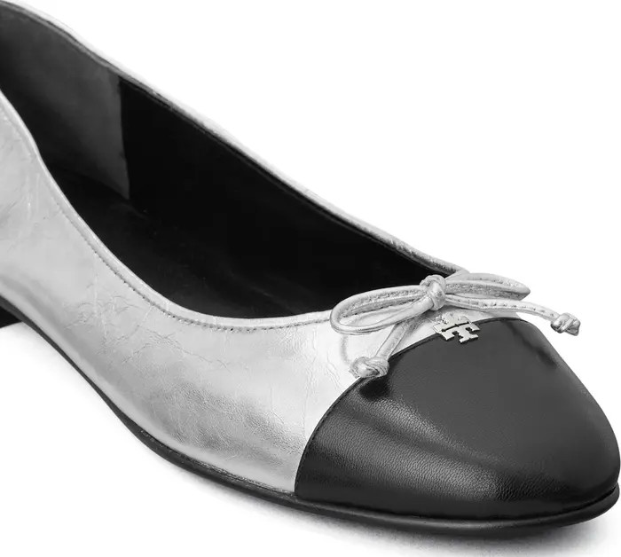 Bow Logo Cap Toe Ballet Flat (Women) | Nordstrom