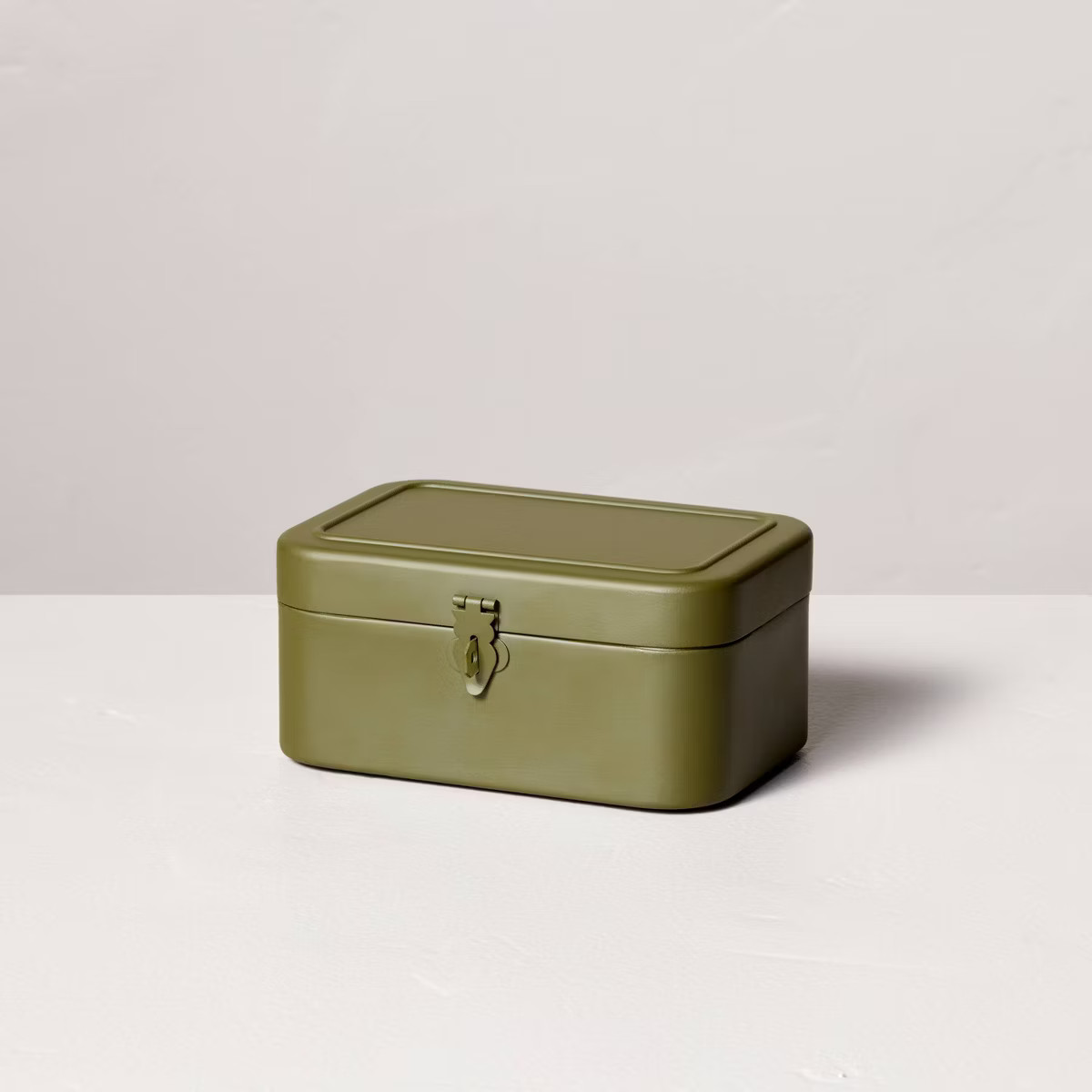 Decorative Metal Storage Box Green - Hearth & Hand™ with Magnolia | Target
