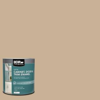 1 qt. #MQ2-46 Basswood Satin Enamel Interior/Exterior Cabinet, Door & Trim Paint | The Home Depot