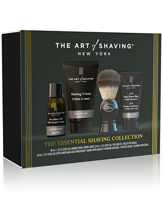The Art of Shaving 4-Pc. Essential Shaving Set - Unscented - Macy's | Macy's