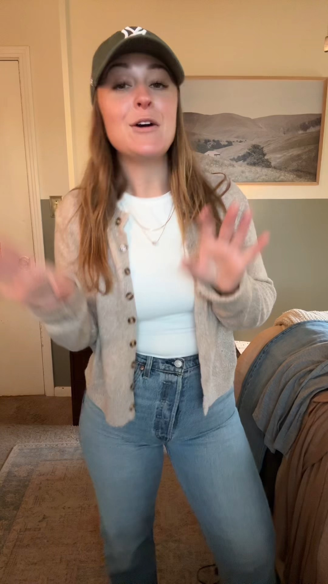 Realistic fall outfit 28/31 | cardigan and belt are linked on my TikTok showcase! 

#LTKSaleAlert #LTKSeasonal #LTKStyleTip