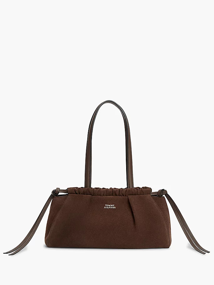 Soft Suede Drawstring Shoulder Bag | Tommy Hilfiger UK