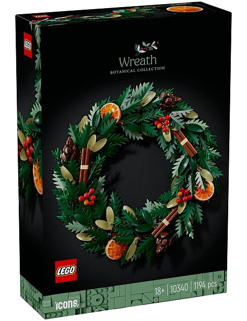 Lego Lego Botanicals Wreath 10340 | David Jones | David Jones (Australia & New Zealand)