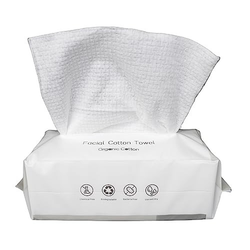O-Cotton Facial Cotton Towel, Organic Cotton, Cotton Disposable Towel, Face Wipe, 100% Cotton | Amazon (US)
