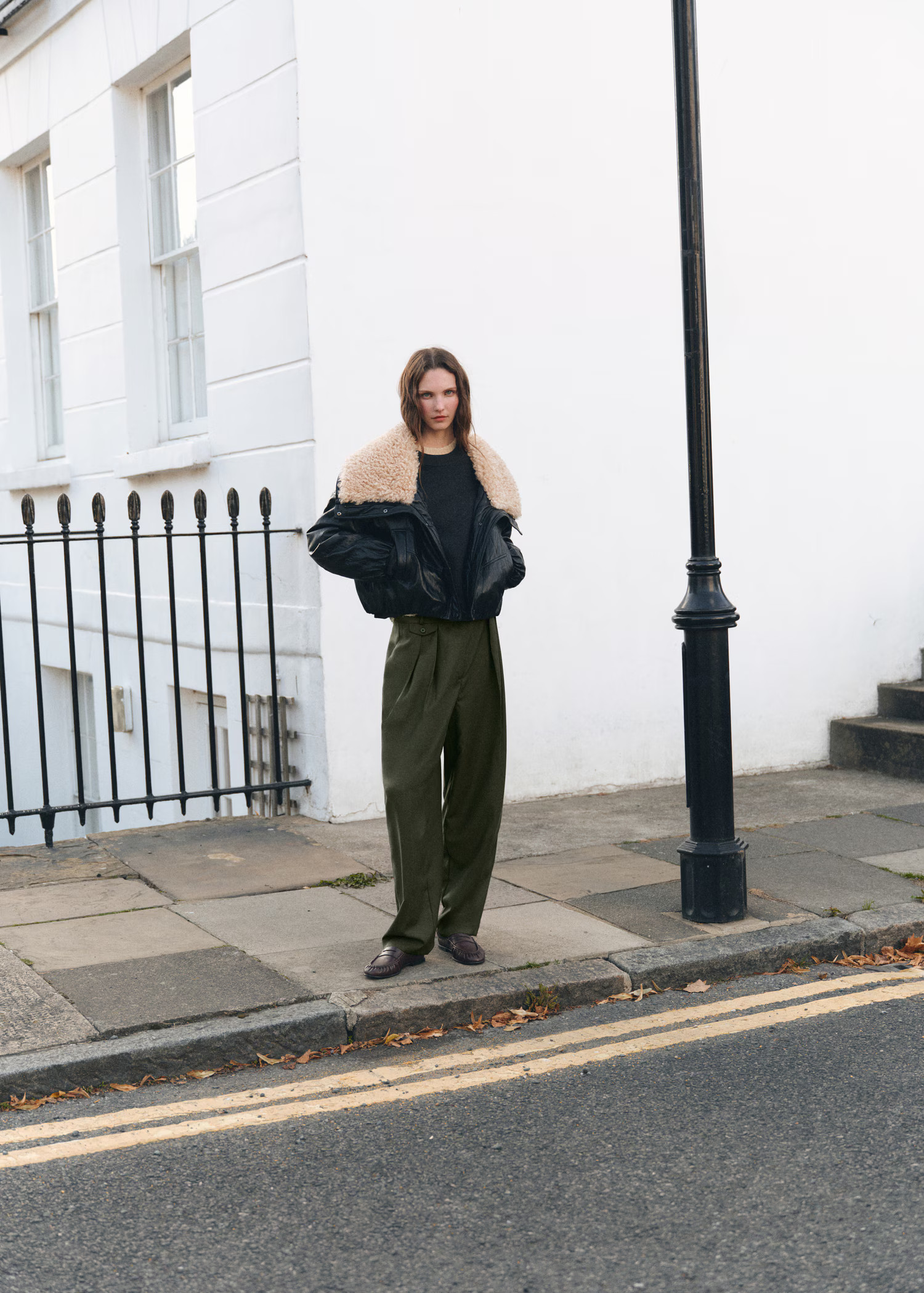Pleated trousers with button detailCurrent price [£ 49.99 ]£ 49.99Select a colourKhaki | MANGO (UK)