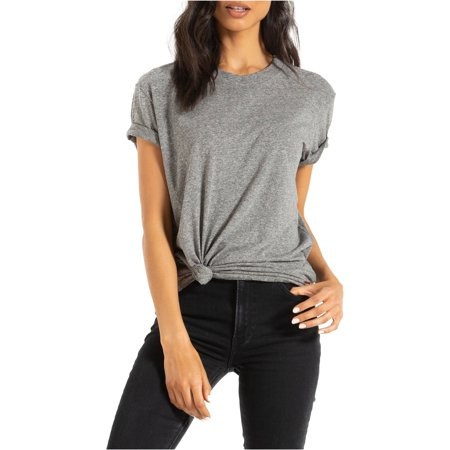 n:philanthropy Womens Shanghai Basic T-Shirt Grey X-Small | Walmart (US)