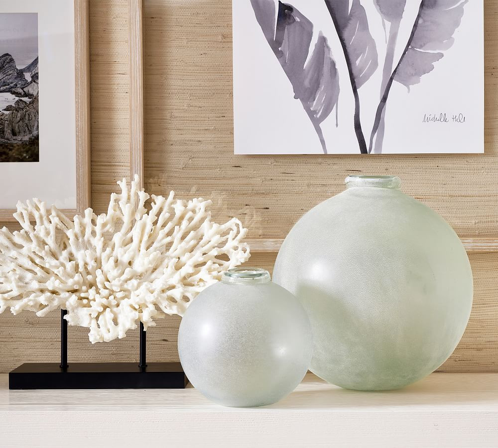 Frosted Handcrafted Glass Vases | Pottery Barn (US)