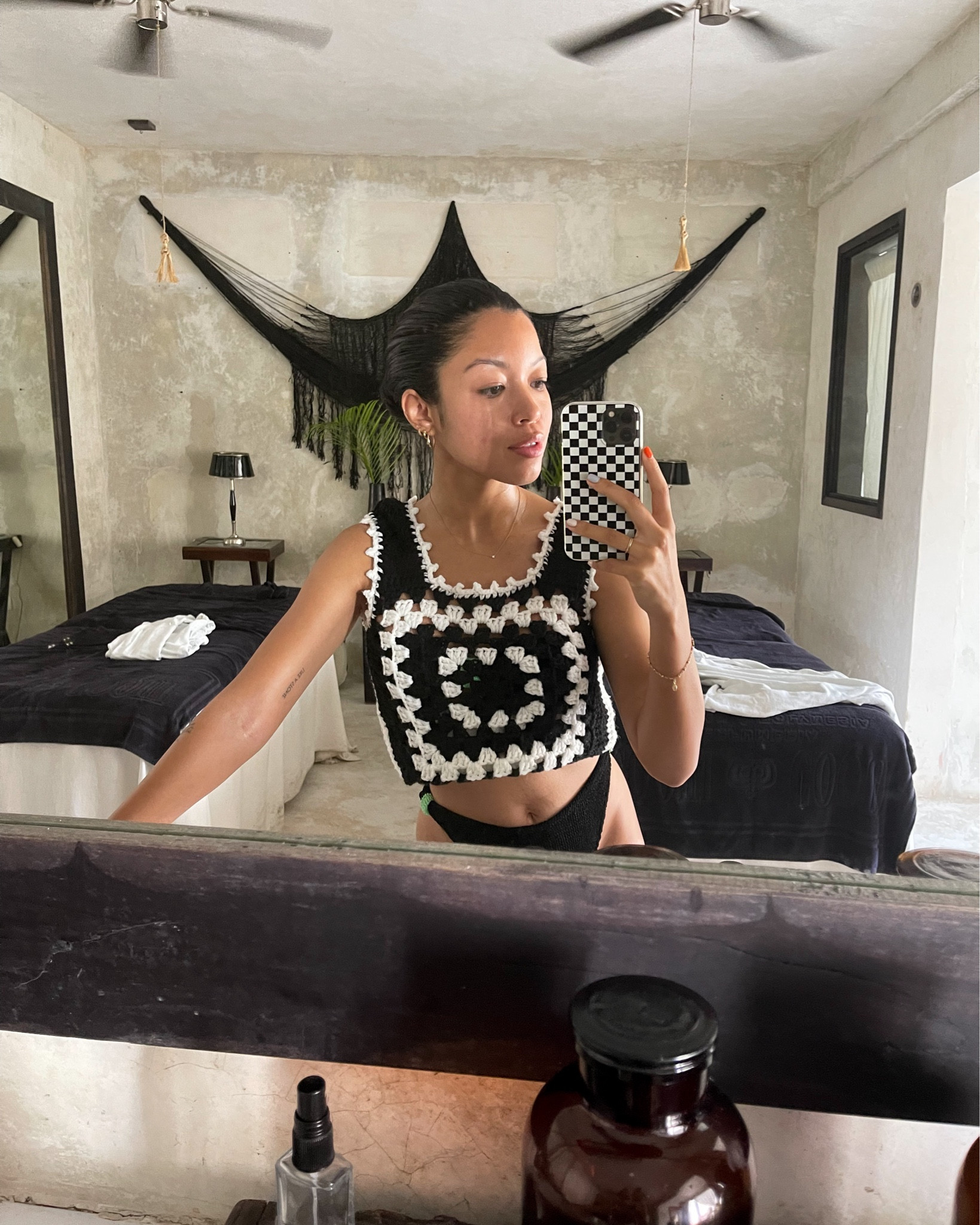 a crochet piece not only feels like summer, but is such a lovely way to make a statement 🖤🤍

#LTKstyletip #LTKswim