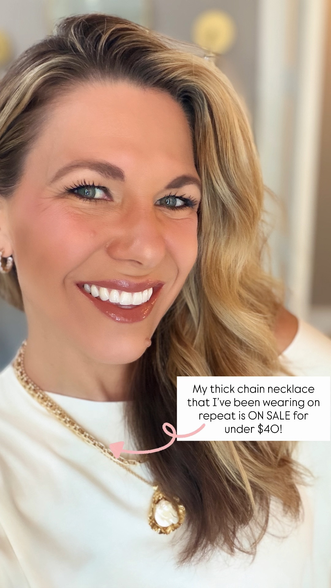 My favorite chain to wear by itself or layer with other necklaces is on sale today - under $40!