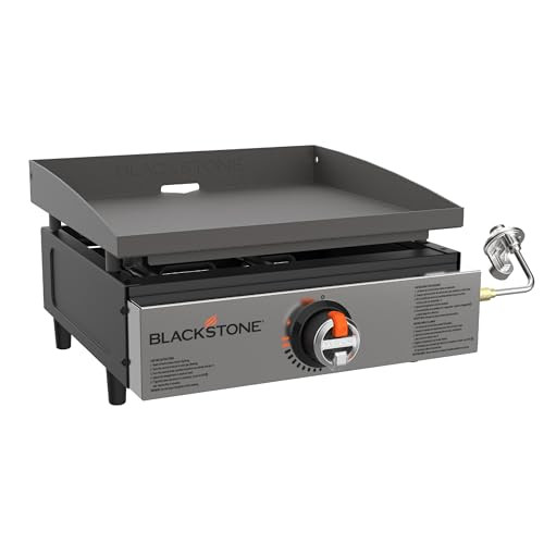 Blackstone 2142 Original 17\u201d Tabletop Griddle with Low-Maintenance Stainless Steel Front Pla... | Amazon (US)