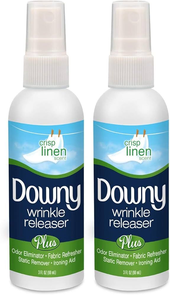 Downy Wrinkle Releaser, Travel Size, Cruise Accessories, Crisp Linen Scent 3 fl oz - 2 Pack | Amazon (US)