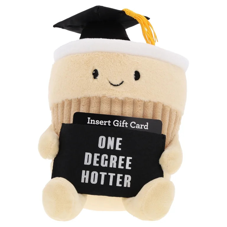 One Degree Hotter Coffee Plush Gift Card Holder, Brown and Black, Graduation by Way To Celebrate | Walmart (US)
