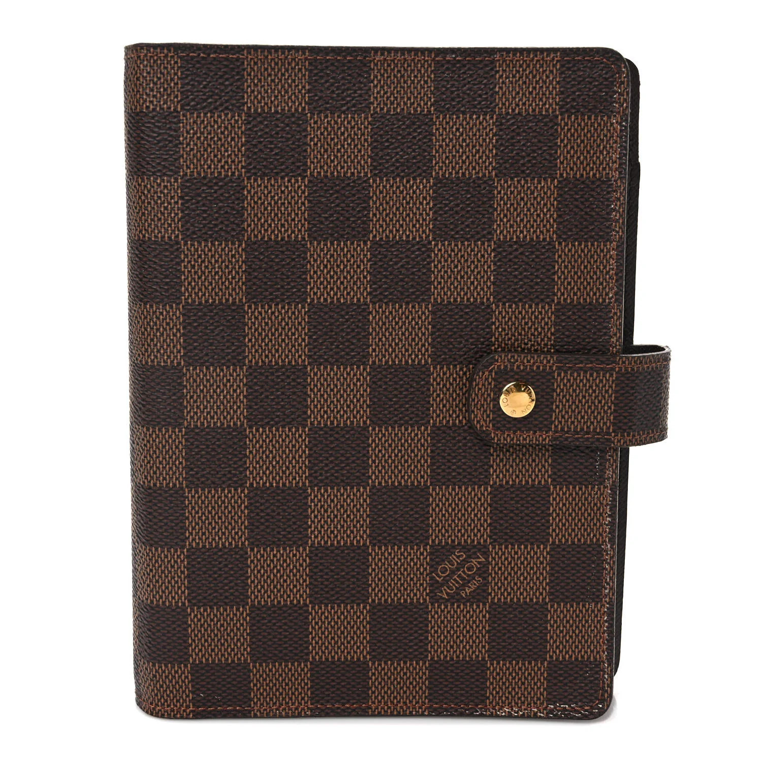 Damier Ebene Medium Ring Agenda Cover | FASHIONPHILE (US)