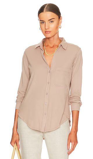 Light Weight Jersey Top in Taupe | Revolve Clothing (Global)