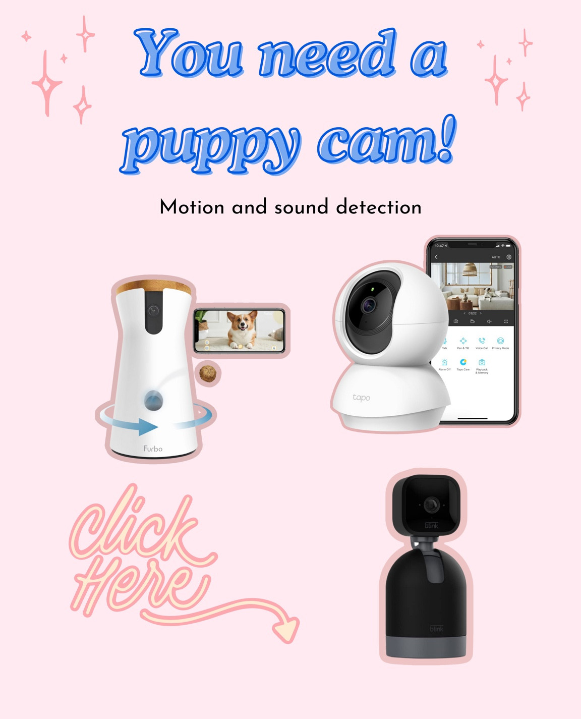 You'll def need a puppy cam for
your new furbaby! 