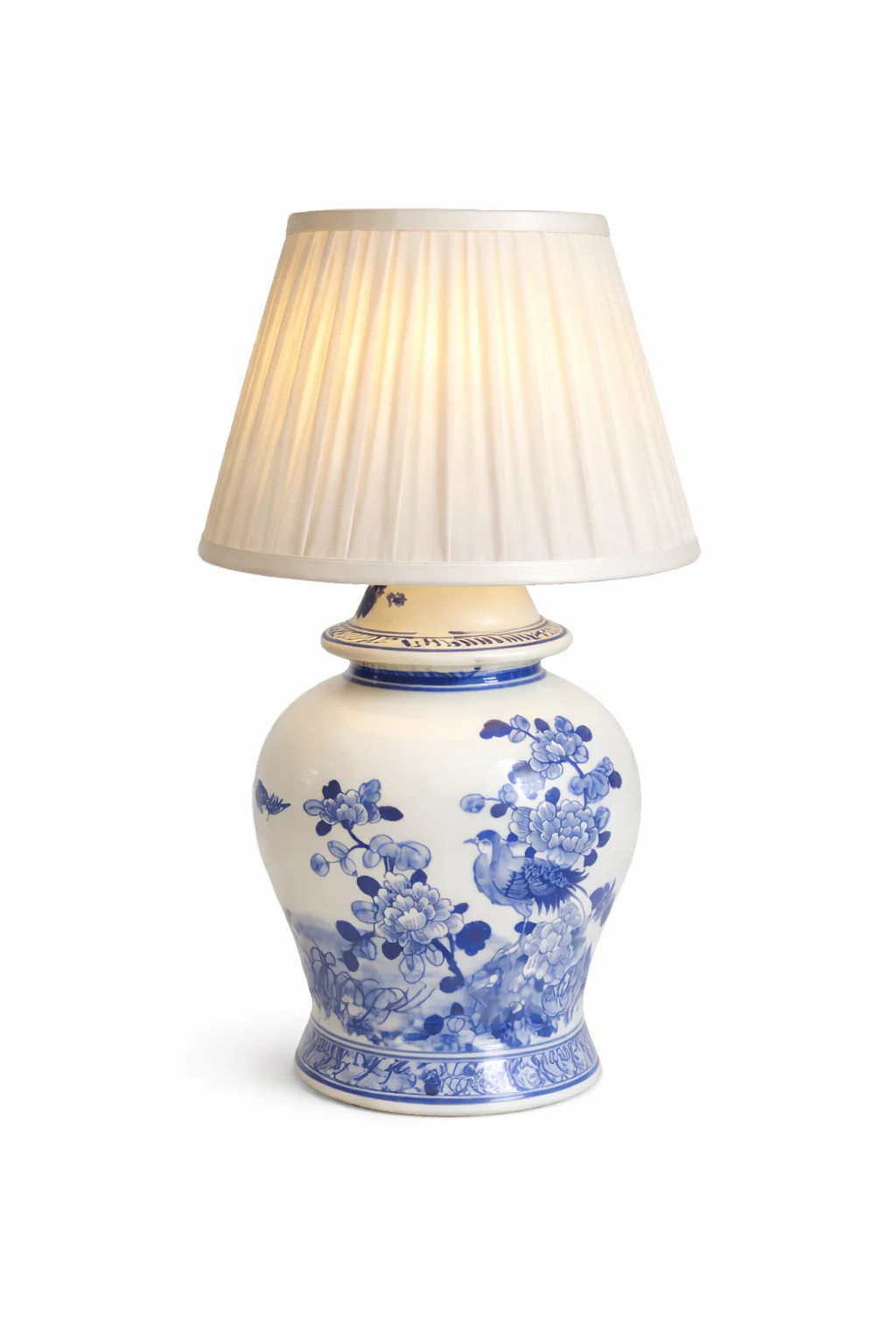 Blue Bird Porcelain Rechargeable Lamp | The Enchanted Home