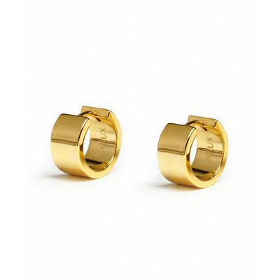 ZARUX Aurelle Mini Hoop Earrings in Yellow Gold at Nordstrom | Nordstrom