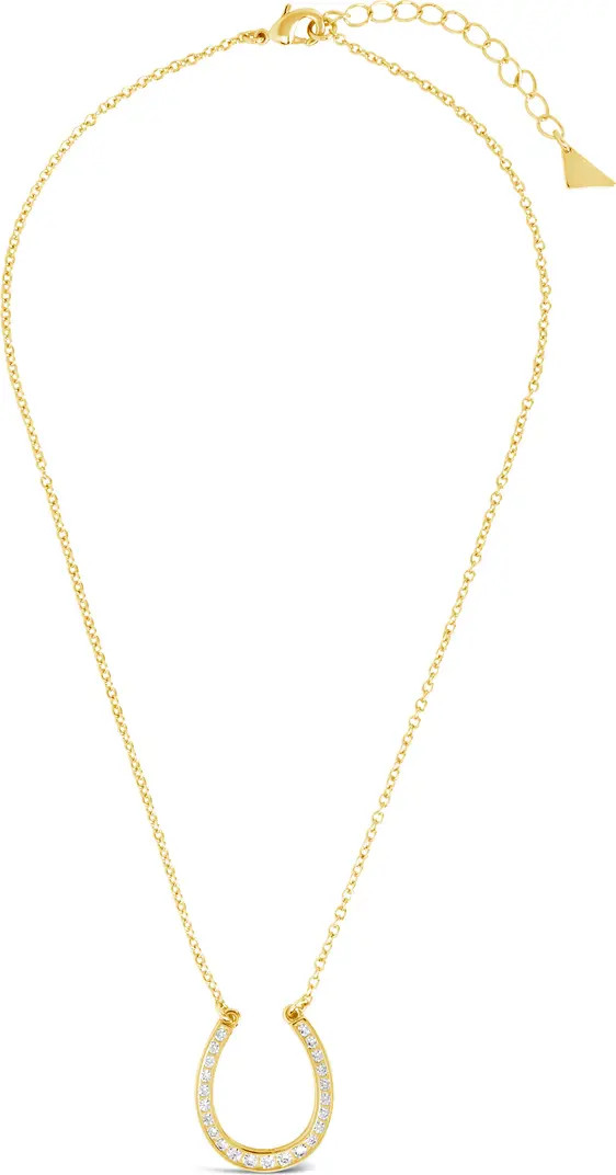 Sterling Forever CZ Horseshoe Pendant Necklace | Nordstromrack | Nordstrom Rack