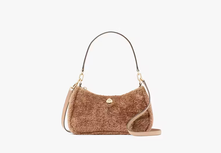 Kayla Faux Fur Small Convertible Shoulder Bag | Kate Spade Outlet