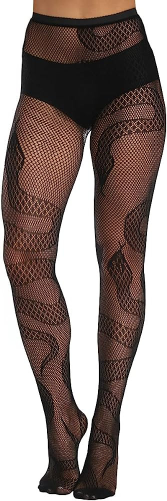 Buitifo Women Sexy Tights Patterned Fishnet Stockings Thigh High Pantyhose Leggings | Amazon (US)