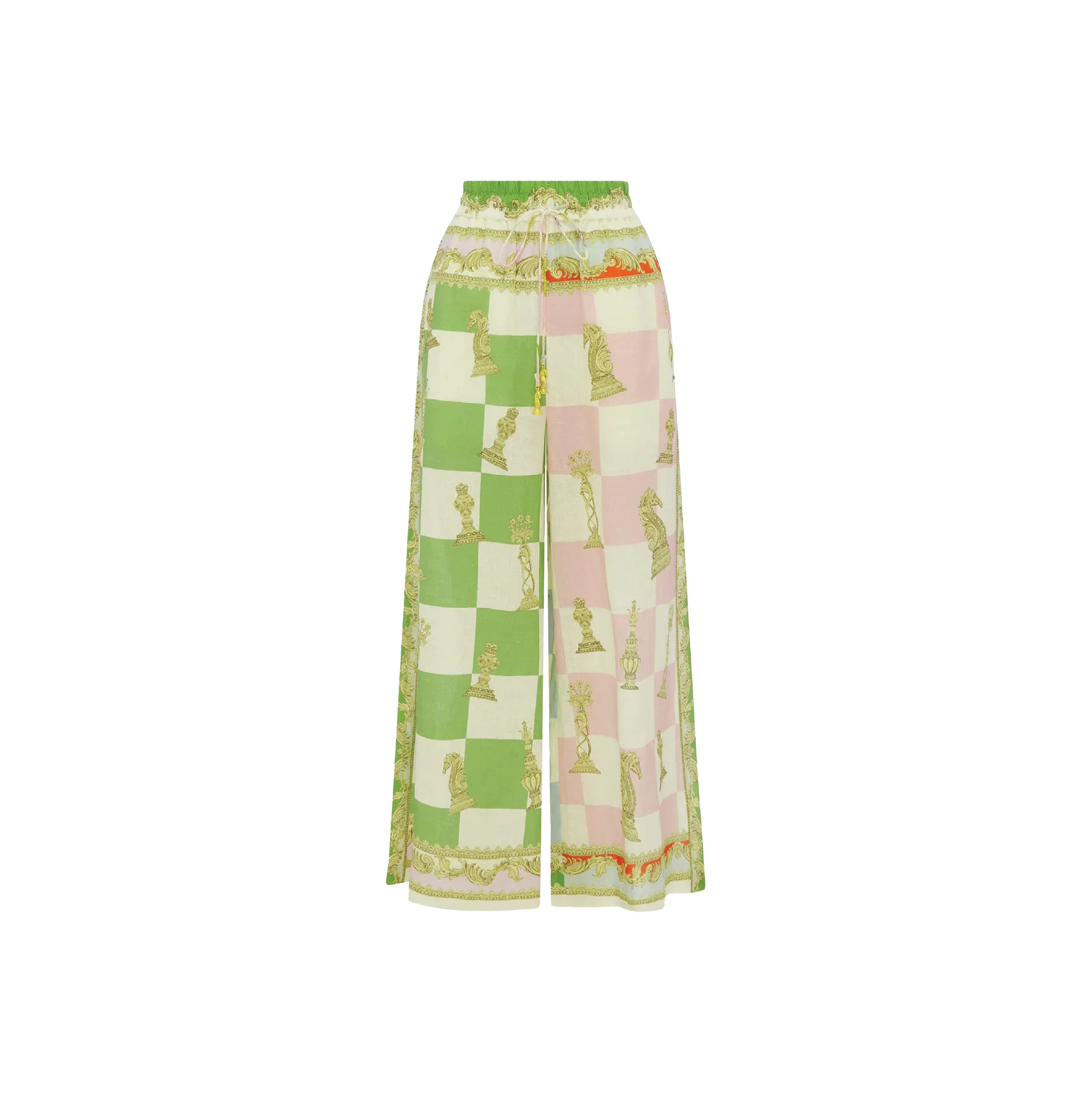 Checkmate Linen Pant | Le Weekend Studio