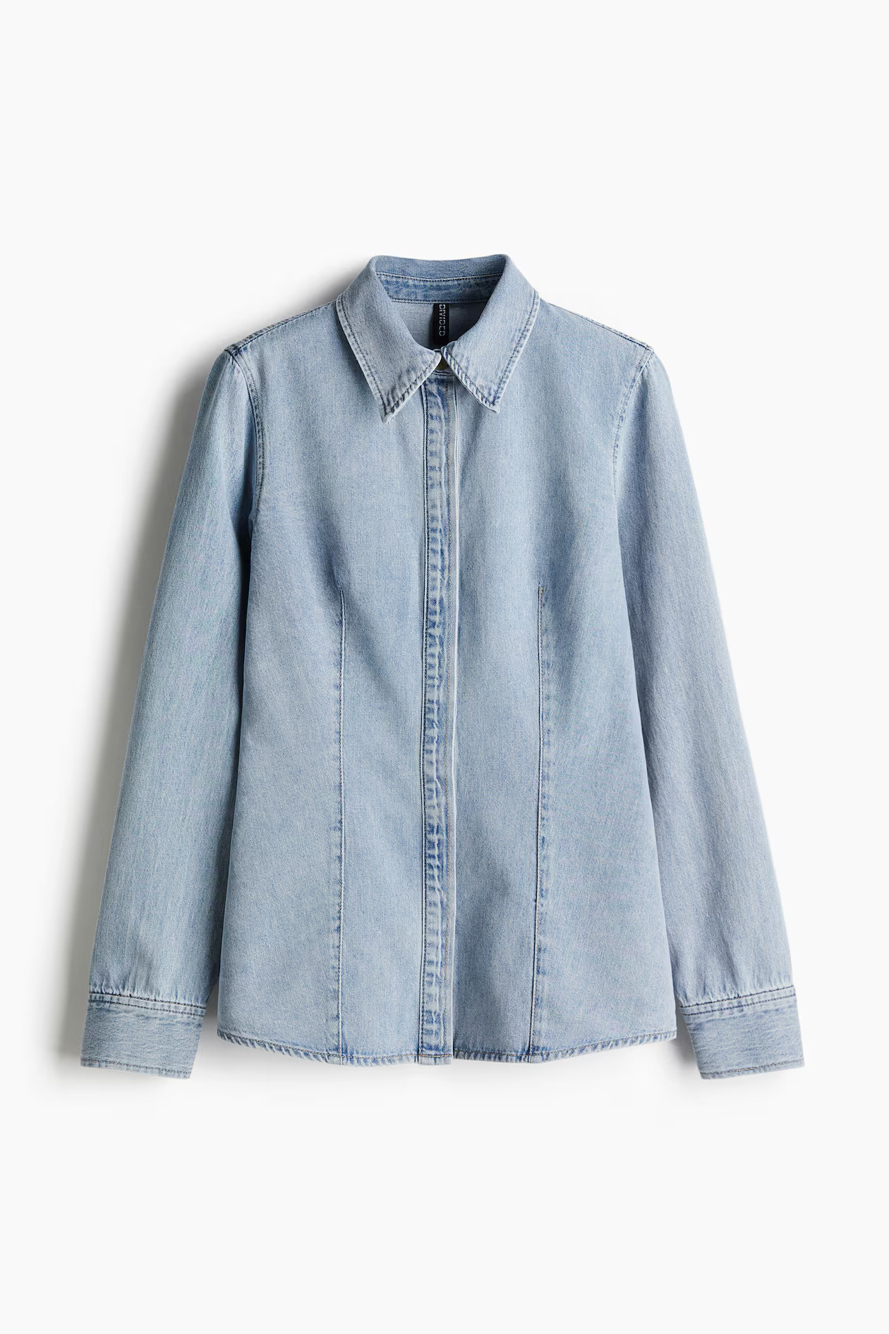 Tapered-Waist Denim Shirt | H&M (US + CA)